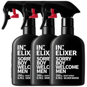 이넬릭서 바디스프레이 데일리 좋은향기 남자향수 풀세트 3종 200ml 3개