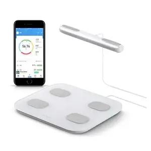 고품질 HK-M 카푸 2극 스마트 체중계 털무체중계 A4용지 전자저울 온습도계 앳플리체중계 털무측정 WFHW1L