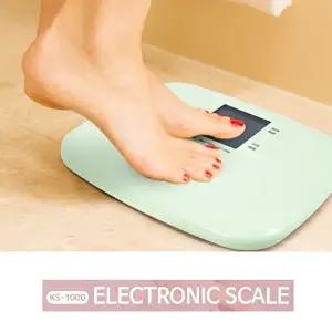 고품질 미니사이즈 파스텔톨 체중비교 체중계 KS1000 털무체중계 A4용지 전자저울 온습도계 WFHW1QR