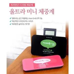 고품질 특허 디지털 미니체중계(블랙 핑크) (RCS-801) 털무체중계 A4용지 전자저울 온습도계 WFHW1UP