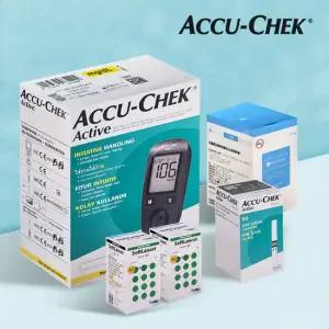 아큐첵 액티브 혈당측정기+시험지50매+호환침 100매+솜100매