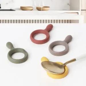 수저받침 실리콘 젓가락받침대 숟가락 거치대 귀여운 스푼_24196400