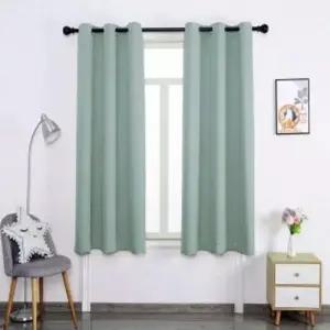 트왈라잇 아일릿 암막커튼 2장 작은 창문 커텐 민트 WC2D212