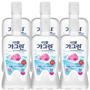 고품질 어린이가그린 아동 가글 딸기맛 380ml x 6개+100ml 구강세정제...