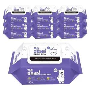 [엑소] 큐트베어 물티슈 캡형 100매 10팩