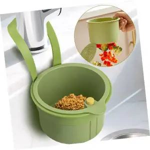 원터치 비움 싱크대 음식물 거름망 주방 필터 쓰레기 보관 수세미