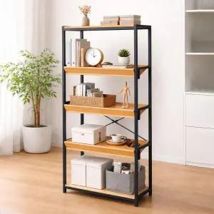 아트박스/가구느낌 가드책장 5단 800 철제 책꽂이 인테리어