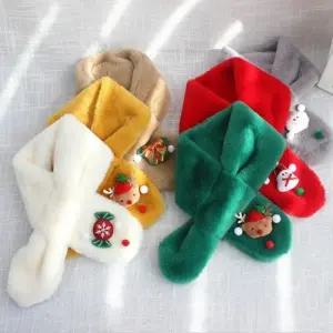 크리스마스 인형 퍼 머플러 목도리 아동 키즈 성탄절 교회 선물