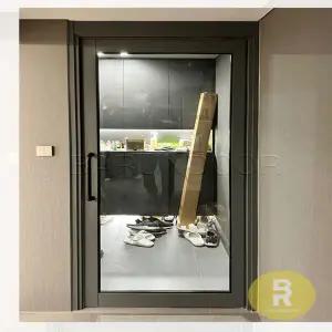 11번 싱글스윙중문 진그레이 투명강화유리