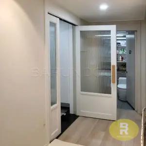 52번 비대칭양개스윙중문 고시형 펄화이트 모루세로강화유리