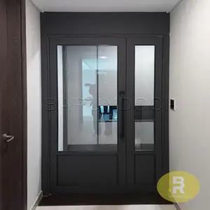 43번 비대칭양개스윙중문 고시형 어반그레이 투명강화유리