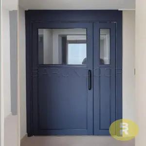 25번 비대칭양개스윙중문 고시형 다크네이비 투명강화유리