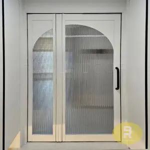 74번 폴딩스윙중문 아치형 오픈형 모루세로 강화유리