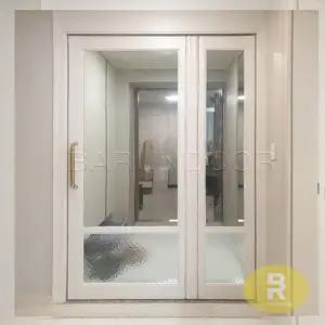 18번 폴딩스윙중문 유리고시 펄화이트 브론즈+아쿠아강화유리