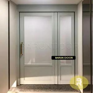 30번 폴딩스윙중문 고시형 민트그레이 투명망입(부식)강화유리