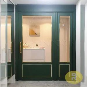 15번 폴딩스윙중문 고시형 그린 투명망입(부식)강화유리