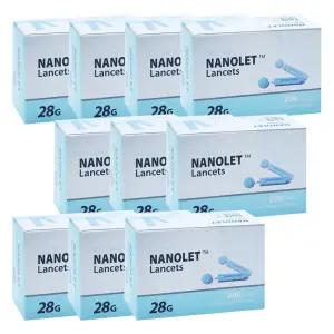 동방 나노렛 란셋 28G 200개입 X 10개 일회용 채혈 사혈 당뇨침 체했을때 손따기