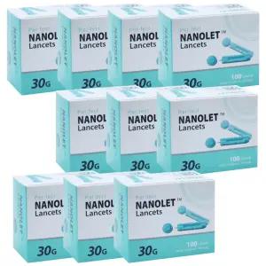 동방 나노렛 란셋 30G 100개입 X 10개 일회용 채혈 사혈 당뇨침 체했을때 손따기