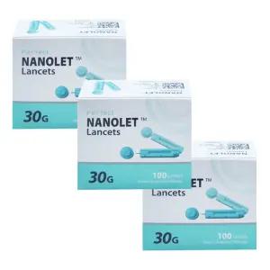 동방 나노렛 란셋 30G 100개입 X 3개 일회용 채혈 사혈 당뇨침 체했을때 손따기