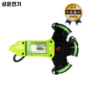 케이디 성운 방우형 3WAY콘센트헤드 30A 3구 연장선 헤드 전선 작업 캠핑용 멀티콘센트