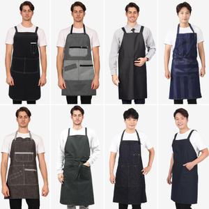 남자 앞치마 빅사이즈 큰 캔버스 바리스타 목공 미용실 작업용