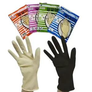 깔깔이장갑 1켤레 고무장갑 미용 다목적 염색