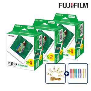 [인스탁스]스퀘어필름 5팩(50장)+선물/SQ1/SQ6/SQ20/쉐어2/즉석카메라 필름