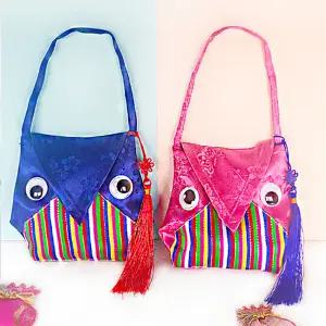 [문구티쳐] 토단 부엉이 복주머니 만들기_5인Set/만들기/명절/추석/설날/한복소품,전통소품/복주머니