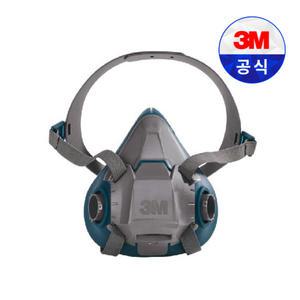 3M 마스크 6000시리즈 반면형 면체 6502 양구형 방진 방독