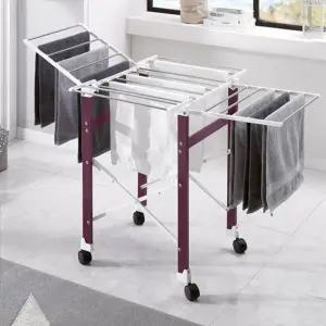 [브리즈]슬림 이동형 접이식 빨래건조대 801