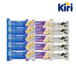 끼리 리얼스틱 치즈케익 30g 3종 15개 (플레인5+블루베리5+쿠키앤크림5)