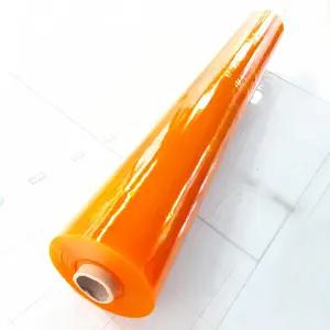 (모델Y120 황색투명1mm×폭120cm) PVC연질 방풍방수방충용비닐 아스테이지