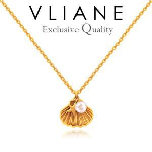 [브리앙]18K 조개 진주 목걸이