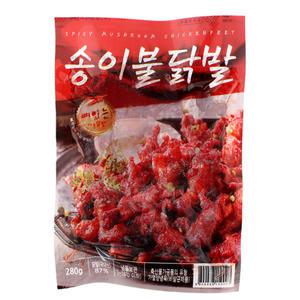 불에 두 번 구운 송이불닭발 280gX5팩 / 매운원앙에프엔비 / 천지농산 / 매운닭발