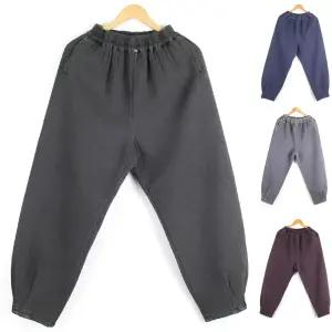 겨울용 따뜻한 안감기모 누빔 계량한복바지 공용 생활한복바지