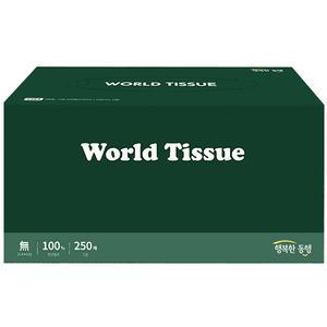 행복한동행 월드티슈 미용티슈 250매 1각,각티슈