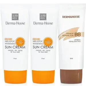 화이트닝 썬크림2개+비비크림