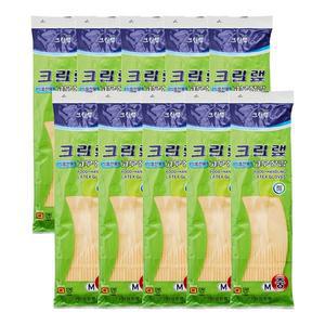 [크린랩]요리장갑 크린 식품 고무장갑 중 10개