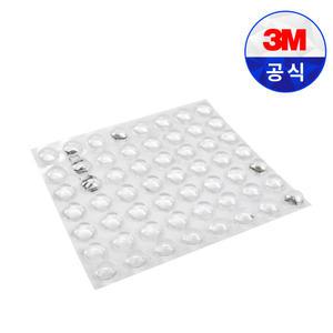 3M 범폰 SJ5303 투명 원형 벌크 56개입 고무발 미끄럼 방지 패드