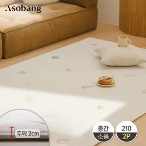 2P 프라임 유아 놀이방매트 피나콜라다 210 (210x140x2cm)