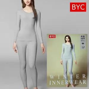 BYC 여자 줄리엣 내복세트 가볍고 따뜻한 순면 성인내복
