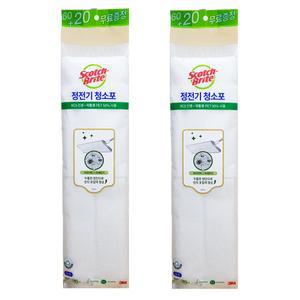 3M 스카치브라이트 정전기 청소포 대형 리필 80매 x 2개