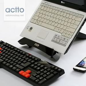 [솔로몬샵][오늘출고] 엑토 메가노트북스탠드_블랙 NBS-08 /노트북스탠드/노트북거치대/노트북홀더/태블릿P