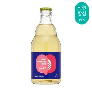 [품질보장] 솔티마을 오롯이 복숭아스파클링와인 라이트 4.5도 330ml
