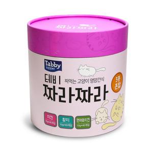 테비 짜라짜라 치킨참치연어 3종혼합 10g x120개 짜먹는 고양이간식