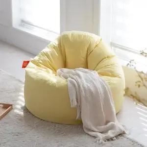 대형 블루밍 B807 스웨이드 1인용 빈백소파 카페의자 독서소파