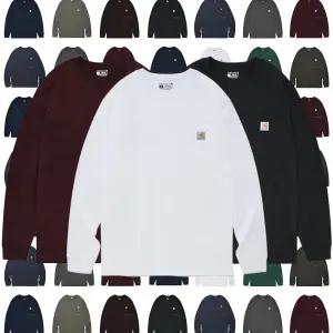 [칼하트]칼하트 K126 워크웨어 포켓 긴팔티 남여공용 (12colors)