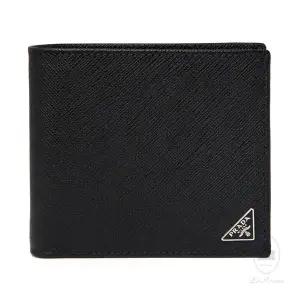 [롯데백화점]프라다 라프리마 [PRADA] 프라다 사피아노 메탈장식 남성 반지갑 2MO513-QHH-F0002