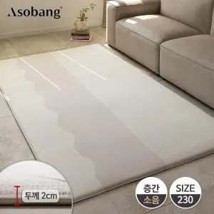 프라임 놀이방매트 라인웨이브 230 (230x140x2cm)