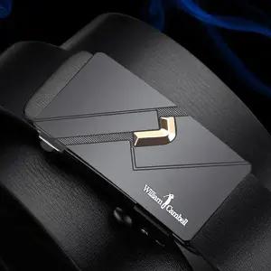 윌리엄캠벨 명품 소가죽 남성 정장 벨트 자동 버클 POLO7118